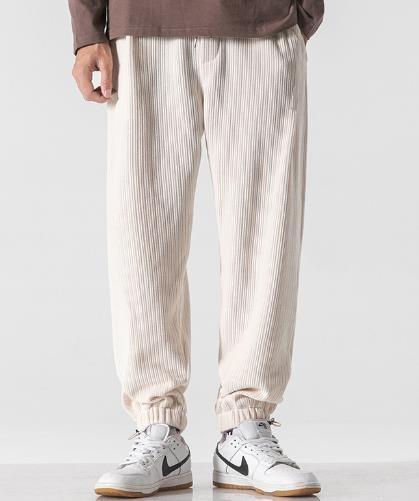 Small Moq Clothing Manufacturers Chenille Sweatpants Men'S Wide Leg Loose Casual