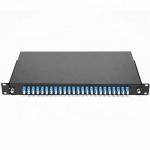 19 Inch Structure Wall Mounted 24 Port LC Duplex Adapters Fiber Optic Terminal