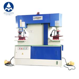 Quality 2 Head 65T 90T Steel Ironworker Machine Hydraulic Press For Table Metal Sheet wholesale