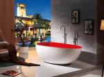 Acrylic Free Standing Soaking Tub SP1893 Eco Friendly Red Antibacterial