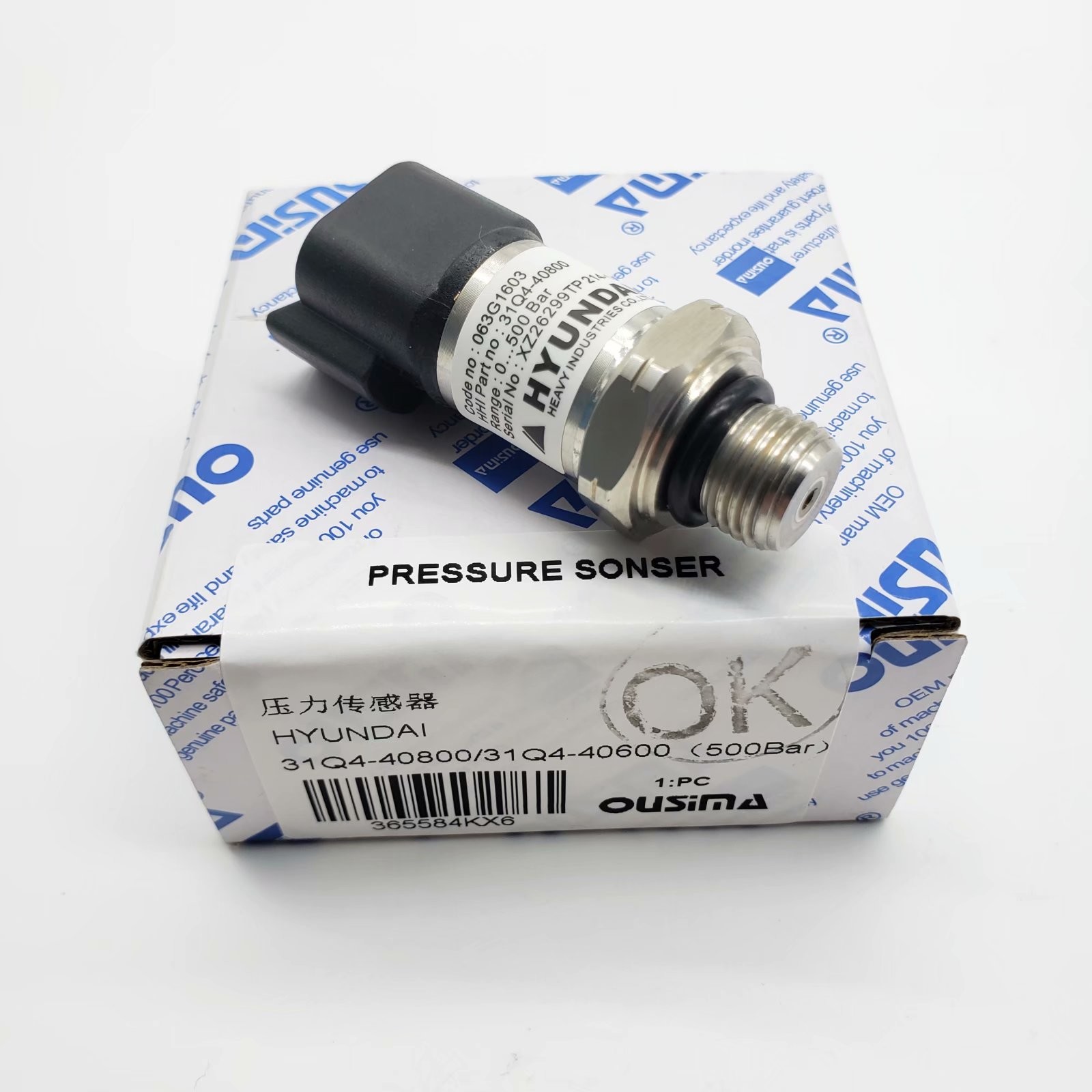 OUSIMA Eletric Excavator 31Q4-40800 31Q4-40600 500 Bar Pressure Sensor