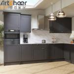 Solid Wood European Shaker Kitchen Cabinets with White Color and Super Susan