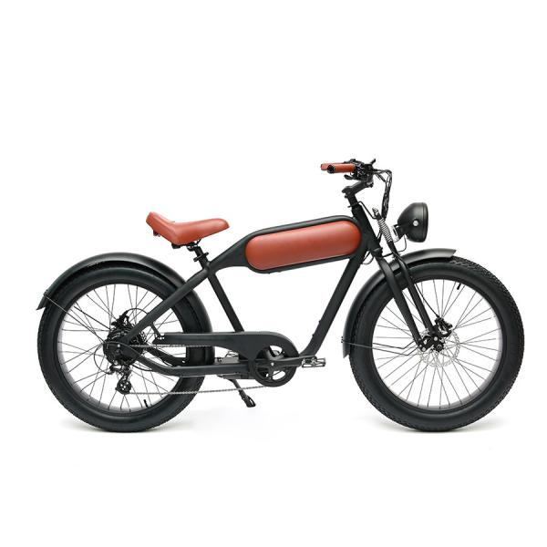 48V 23Ah Lithium Battery Retro Electric Bike for Adult 26 Inch Vintage Fat Fetus