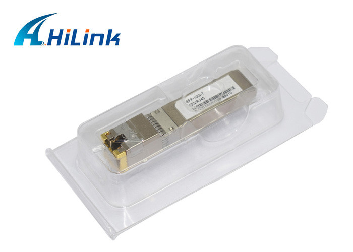 Hot Pluggable 30m RJ45 10G Copper SFP+ Transceiver Module