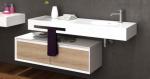 Durable Single Sink Bathroom Vanity Anti Yellowing Stain Resistant