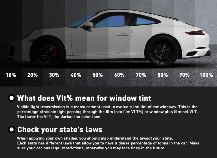 Car Window Chameleon Tint Film 83% VLT Nano Ceramic Solar Colored Blue Chameleon Tint