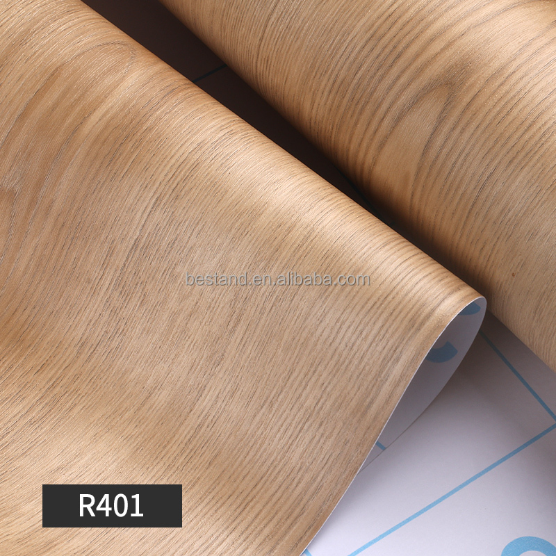 Wood Grain Contact Paper Oak Wooden PVC Self-Adhesive Film for Kitchen Cabinet Home Furniture Decoration Wood Wallpaper