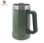 FDA 24oz Big Grip Stainless Steel Insulated Beer Mug