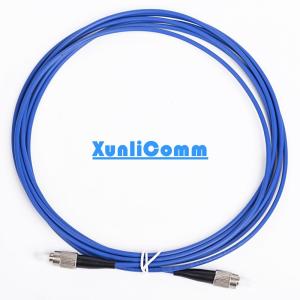 Quality Blue Color Armored Fiber Optic Cable Single Mode FC - FC Highly Security wholesale