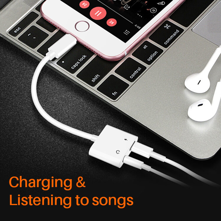 PVC Wire Lightning Audio Adapter High Fidelity Lightning To Type C Adapter
