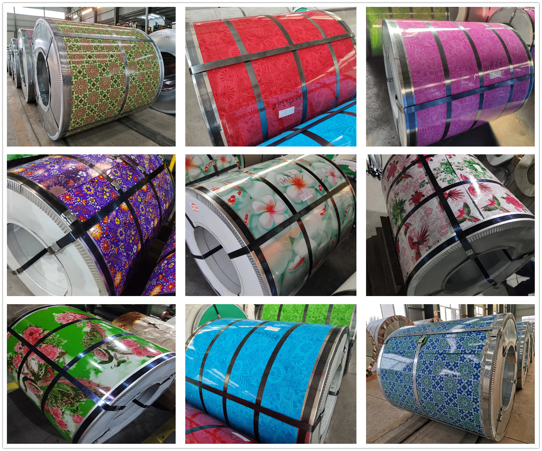 Flower Printing PPGI / Special Pattern Coated Steel Sheet Coil / Pre-painted Galvanized Steel Coil