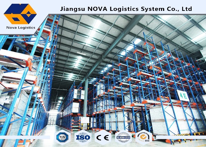 Q235 Steel Pallet Racks Radio Shuttle Racking Optimizing Space Networking Control
