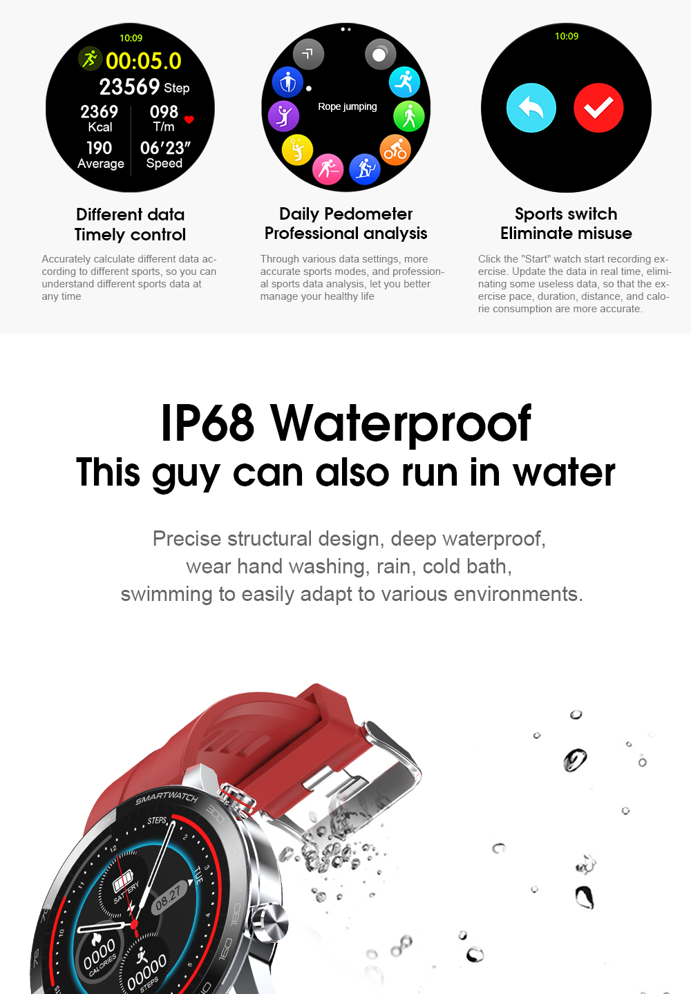 ECG Heart rate Amazfit Gts sport bracelet smart watch Apply For Huawei