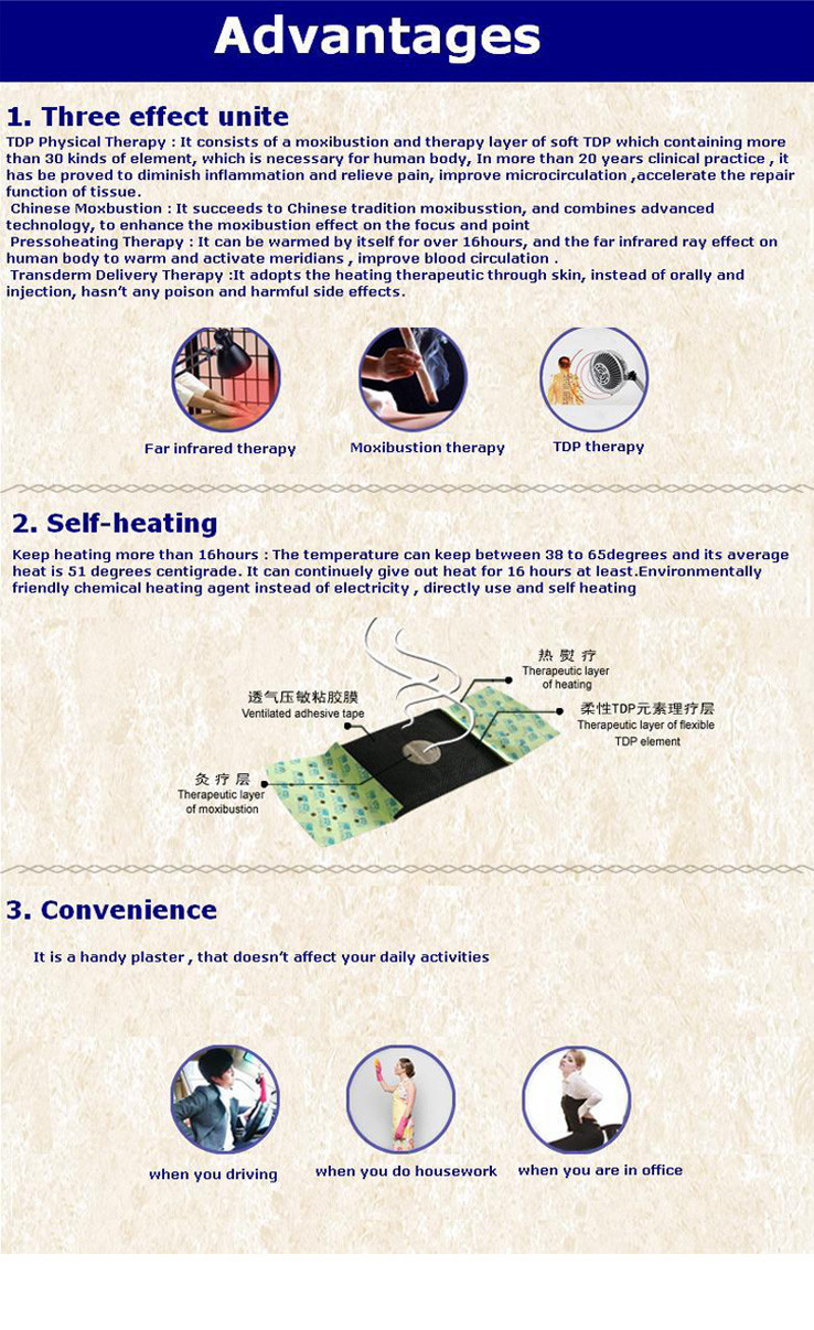 Professional Pain Relief Patches Self Heating Potent Strength CE Certification