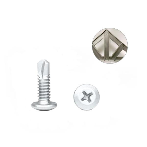 10x16 Stainless Steel Self Drilling Wafer Head Screws for Steel Frame 100% QC