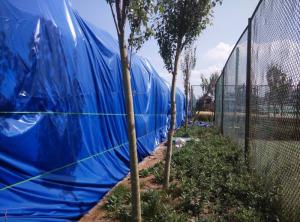 Quality 500gsm Pvc Coated Tarpaulin For Goods Yard Cover Rain Proof wholesale