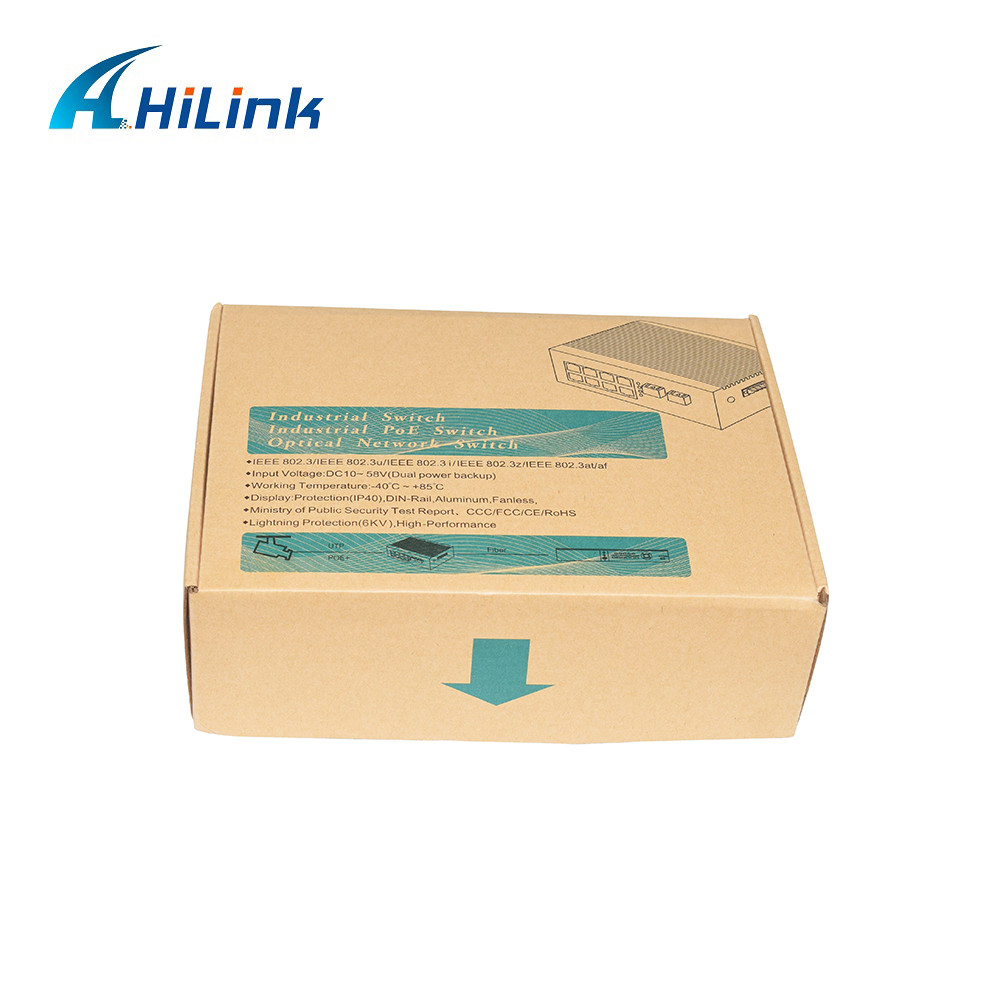 PoE Industrial Ethernet Switch 8 Port 10/100/1000Base-Tx Auto Sensing FCC CE