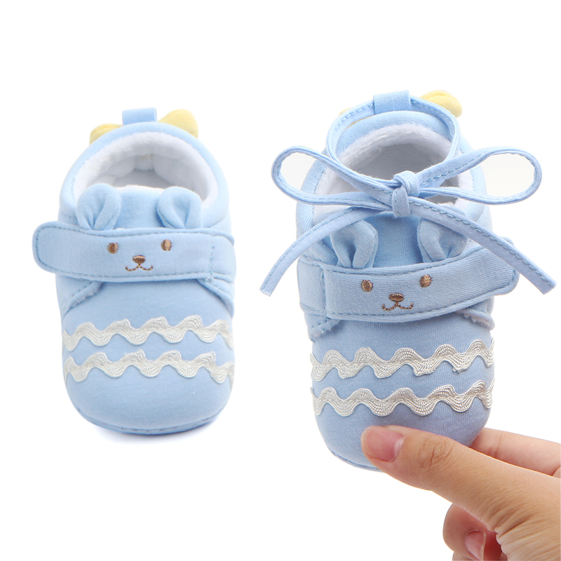 2019 winter autumn soft cotton cute animal Outdoor prewalker infant baby crib shoes