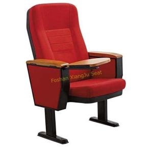 Quality Plastic PP Panel Steel Legs Lecture Room Chairs With Wooden Writing Tablet wholesale