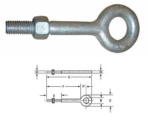 Quality JTR-BN10 Regular Nut Eye Bolts G-291 wholesale