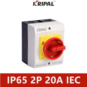 China KRIPAL Waterproof Load Isolation Switch IP65 2 Pole 230-440V IEC Standard on sale