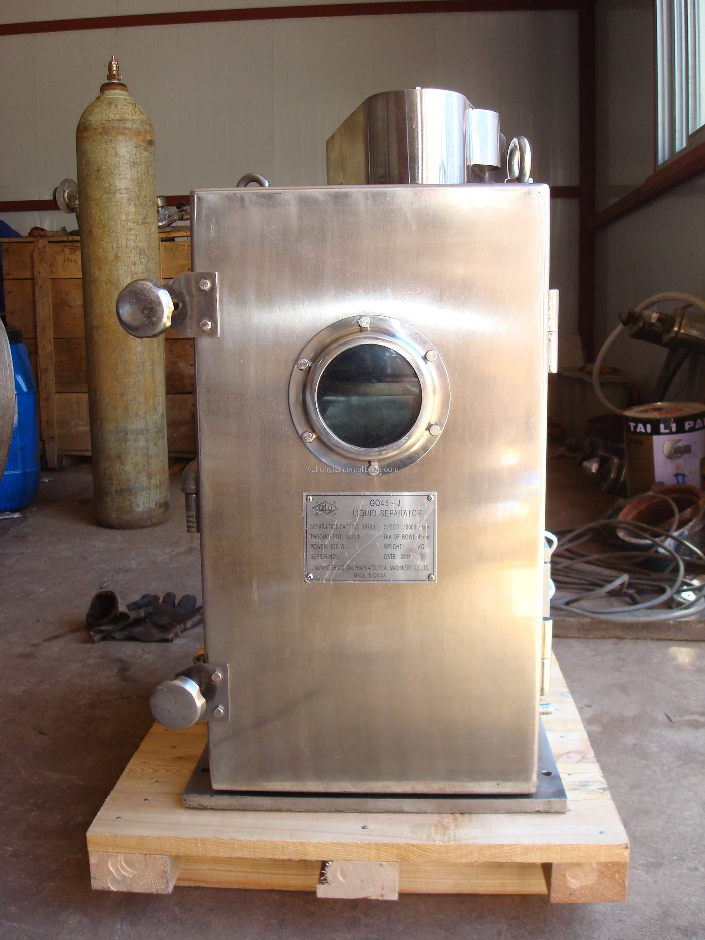 Tube Reducing Centrifuge Chemicals Emulsions Liquid-Solid Separation Separator tubular centrifugal machine