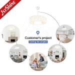 Living Room 22 Inch Bladeless LED Ceiling Fan Remote Control 18W