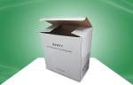 White Recycled Paper Packaging Cardboard Boxes for Floating Display , UV Coating