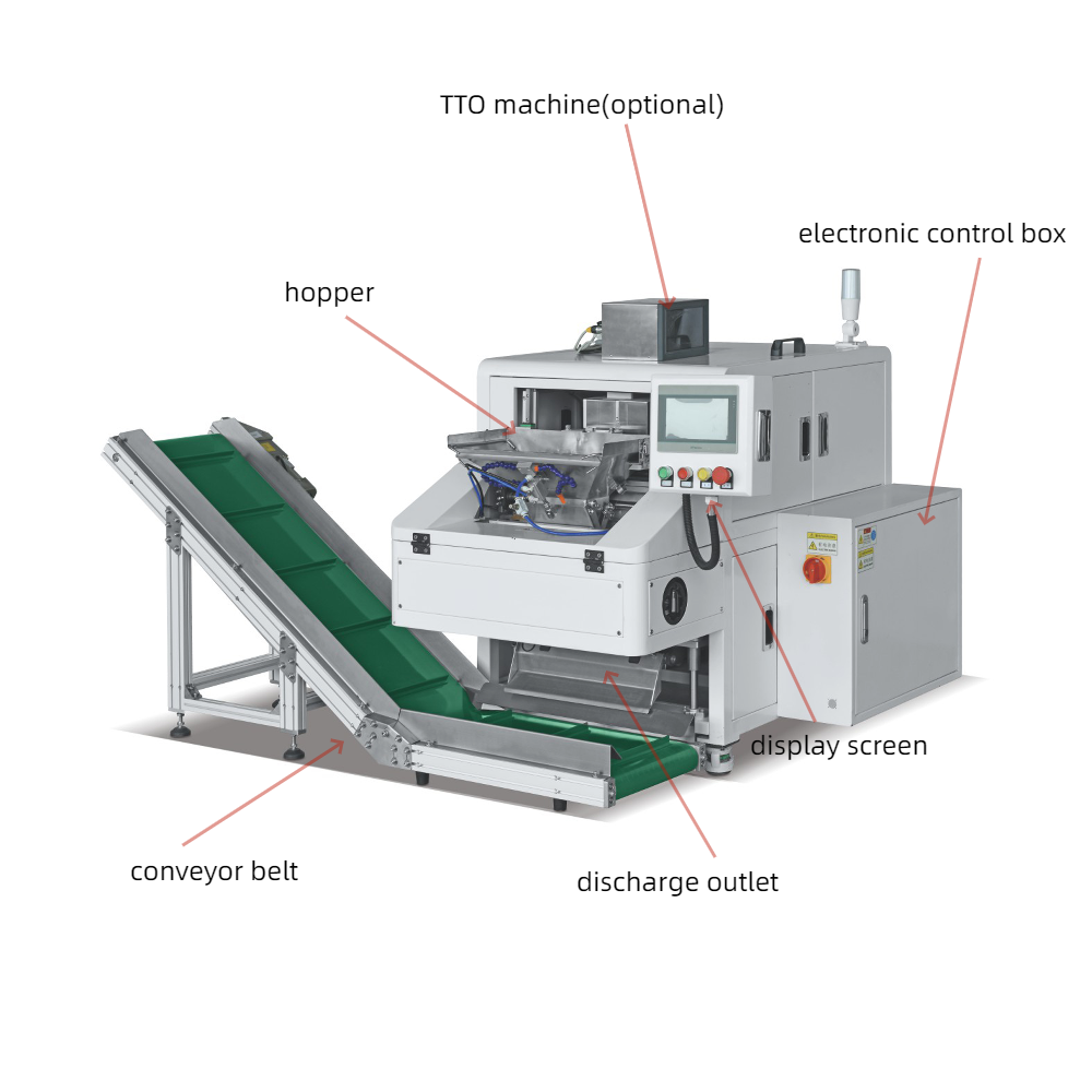 Electric Driven PE Pouch Packing Machine AC220V For Granule Products