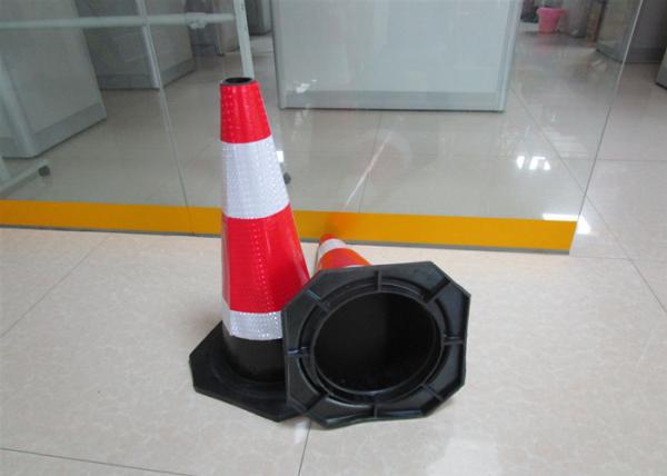 Cheap Flexible 700mm Height 24inch Rubber Traffic Cone for sale