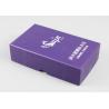 Buy cheap Jewelry Packing Pretty Silver Stamping Small Product Boxes Full Color Printing from wholesalers