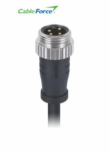 Quality Mini Change Male 4 Pin Connector Molded With 2M PVC 16AWG UnShielded Cable wholesale