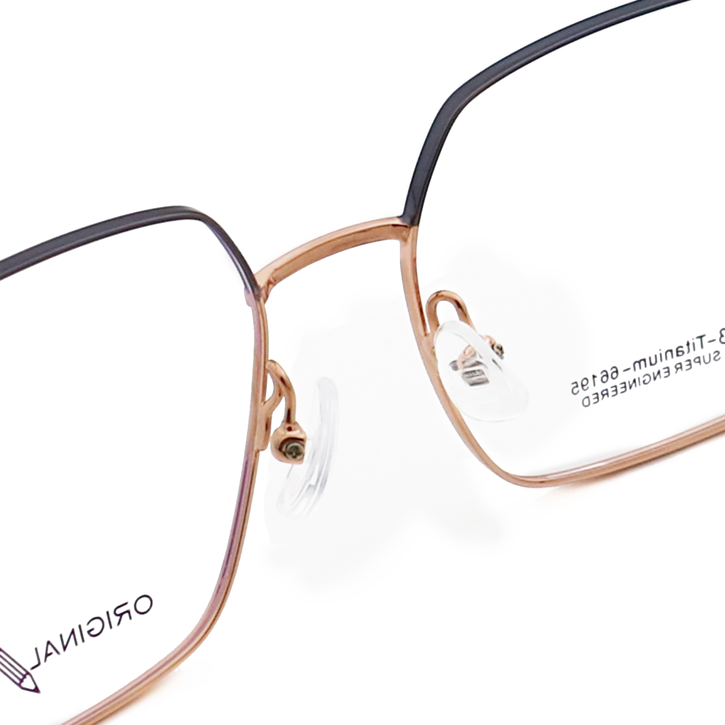 Spectacle Designer Square Ultralight B Titanium Glasses Frame 66195