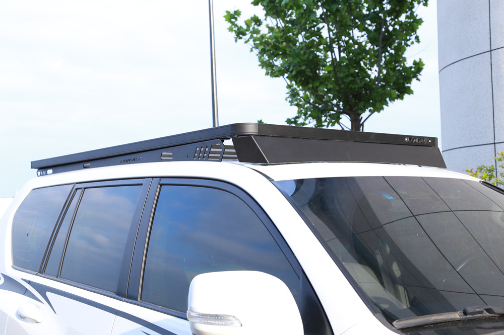 Black Powder Coated Roof Rack Platform Perfectly Suited for Toyota Landcruiser 200