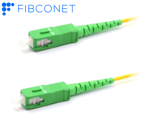 FTTH Indoor SC APC to Sm SC G657A2 Simplex Fiber Optic Patch Cord for Video Streaming