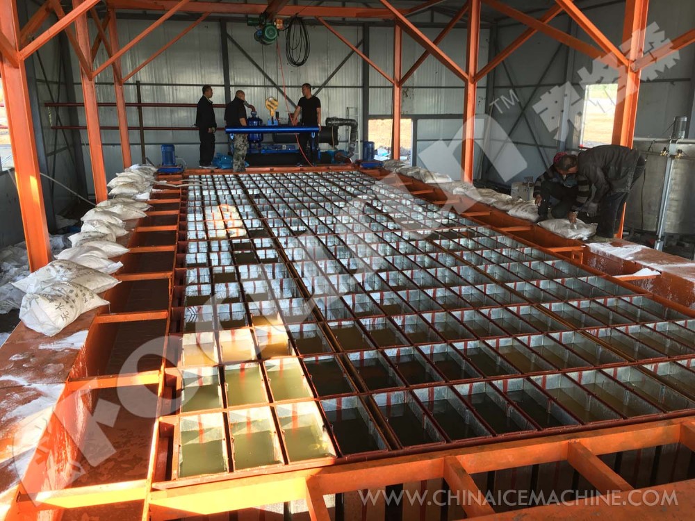 Bitzer Compressor Container Block Ice Machine for Ice Block Production Efficiency