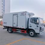 Light Duty Refrigerated Box Truck 100km/H , Choi Steel Frozen Food Delivery