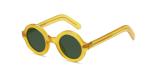 Acetate Polarized Sunglasses Women Men Round Transparent clear Sun Glasses