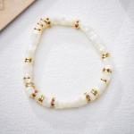 Stainless Steel Rainbow Glaze Glass Evil Eyes Spiritual Chain Bracelet,Fatima