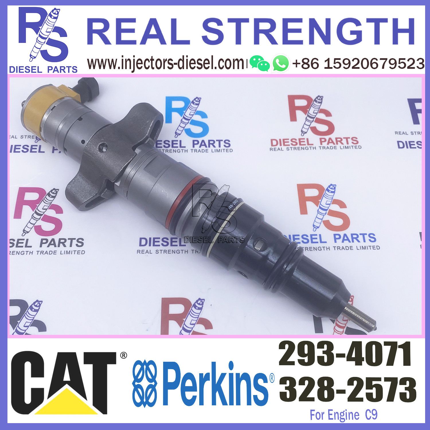Diesel engine fuel injector 293-4071 excavator C9 diesel engine fuel Injector 2934071 293-4071