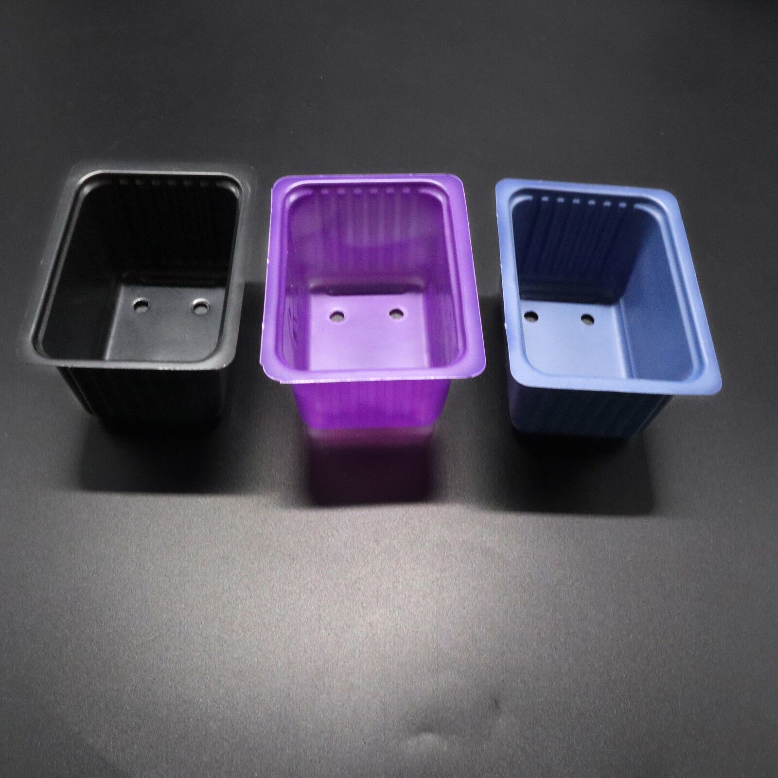Customized Single Plant Plastic Seedling Tray PS Square Hole Disposable Seedling Trays