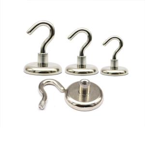 Quality High Pull Force Stainless Steel Magnetic Hooks Neodymium Customized Size wholesale