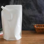 White Hand Sanitizer 60mic Liquid Packaging Pouch Detergent Juice Filling Pouch