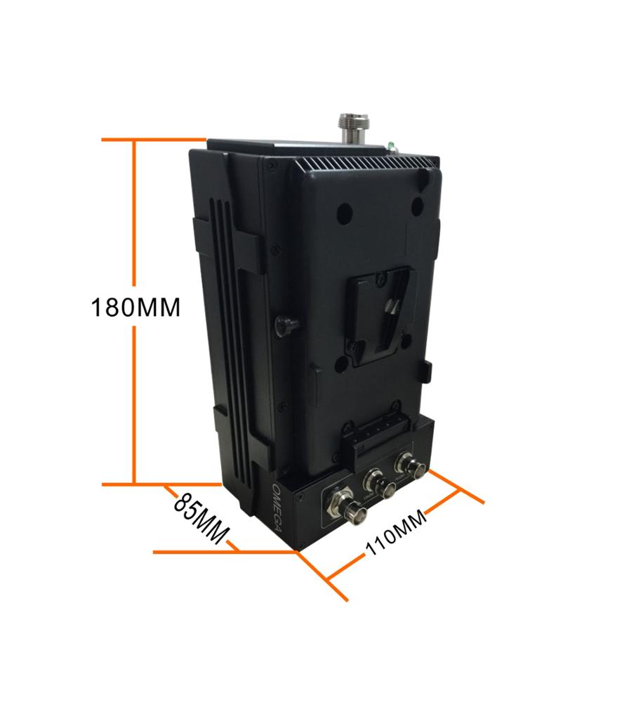 Kimpok Broadcast HD Video Transmitter 5W COFDM Wireless Real Time Transmission for Uninterrupted Broadcasting
