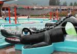 Water Park Equipment Crocodile Slide , Commercial Small Fiberglass Water Slide