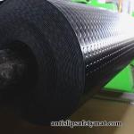 Black Rubber Floor Mat 3mm Thick Coin Pattern Non Slip Protect Floor