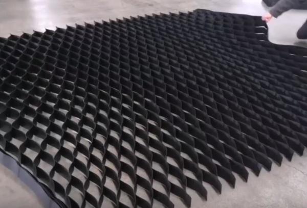 HDPE Geocell Used In Road Construction, Ultrasonic Welding Geocell For Soil