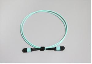 China OM3 / OM4 Male Type MTP / MPO Fiber Optic Patch Cord With 3.0mm Fiber Cable on sale