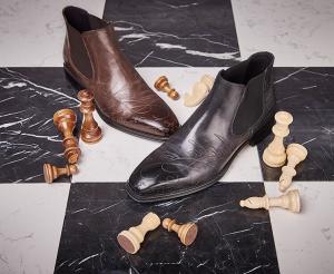 Quality Handmade Genuine Mens Casual Leather Boots / High Ankle Boots Environmental Friendly wholesale
