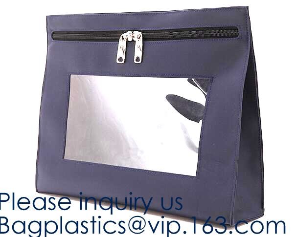 Zipper Vinyl PVC Leather Bank Deposit Bags Bank Deposit Bag With Key Ring,Locking Courier Bag 1000 Denier Nylon Combinat